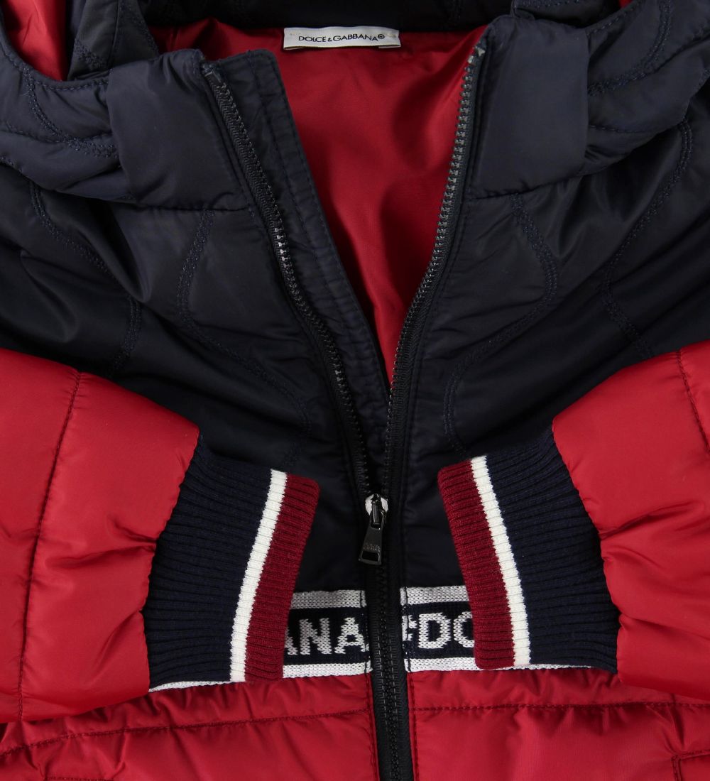 Dolce & Gabbana Dunjakke - Navy/Rød