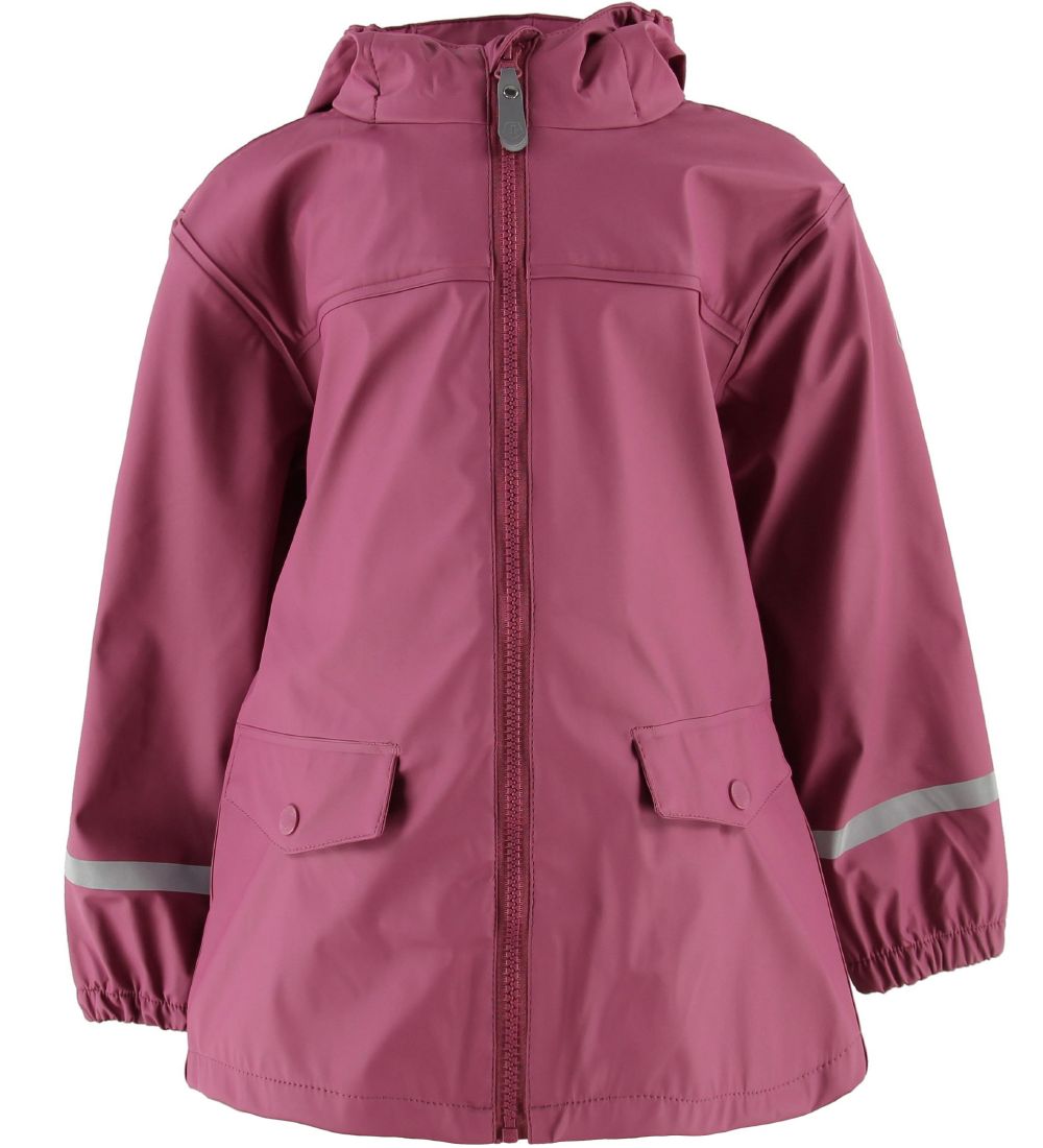 Color Kids Regnjakke - Eldon - PU - Mørk Rosa