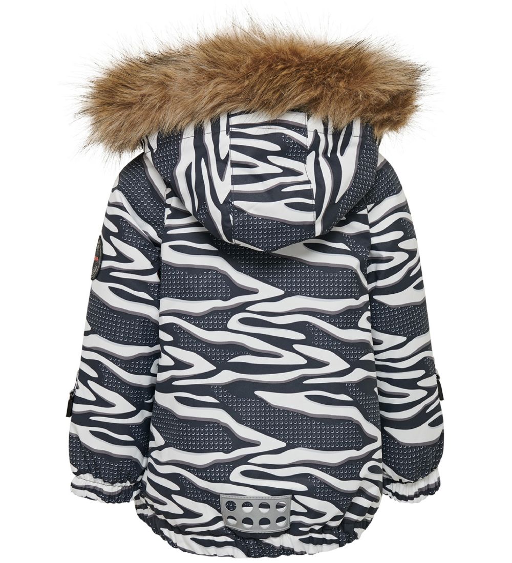 LEGO® Wear Vinterjakke - LWJessica - Mørk Grå/Hvid