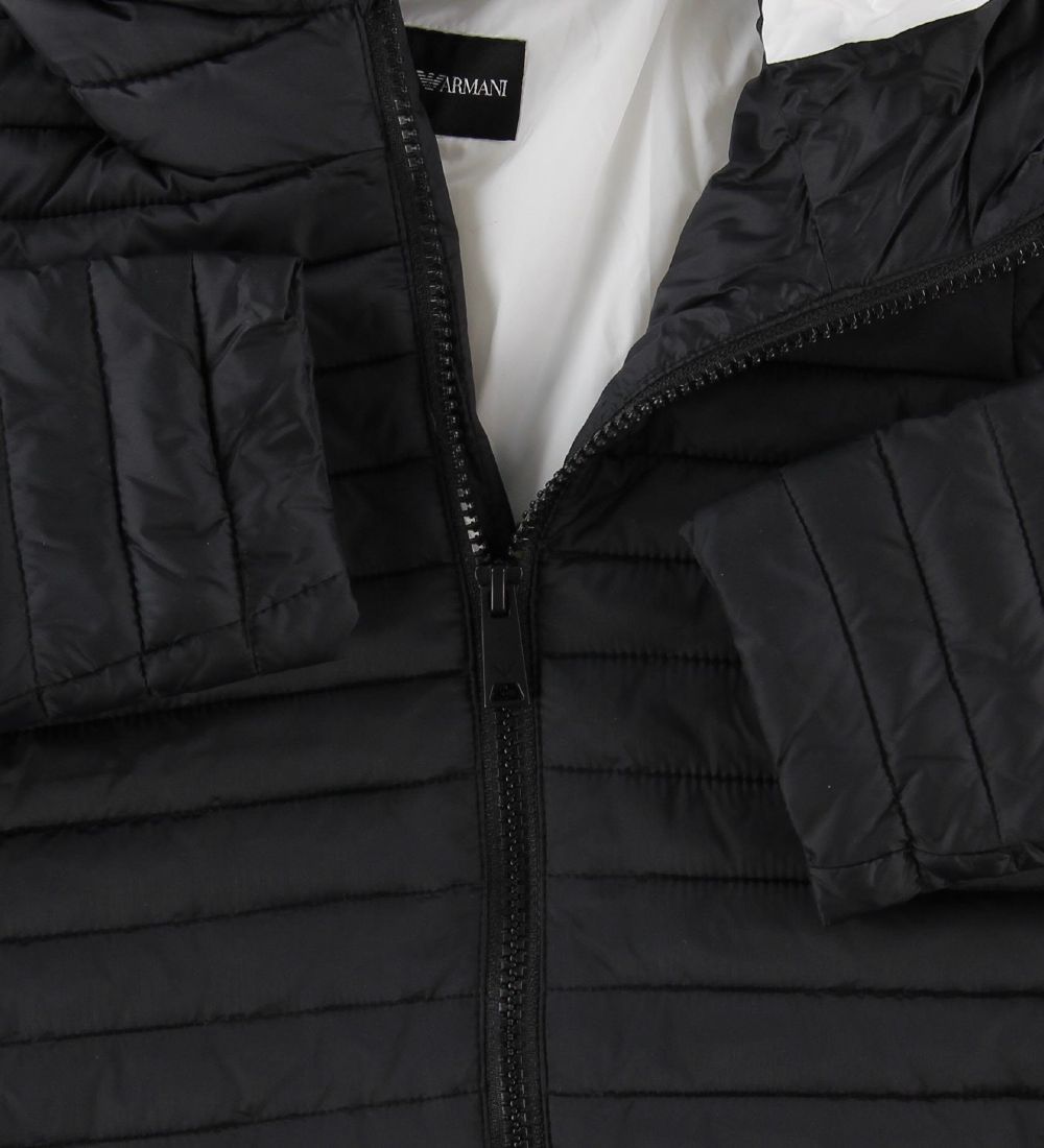 Emporio Armani Dynejakke - Sort
