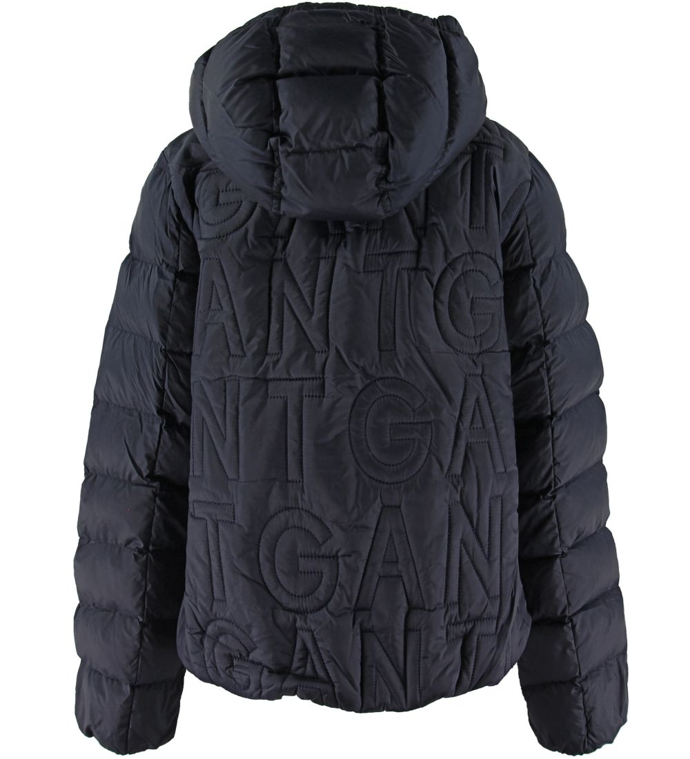 GANT Dynejakke - Logo Quilt Puffer - Navy