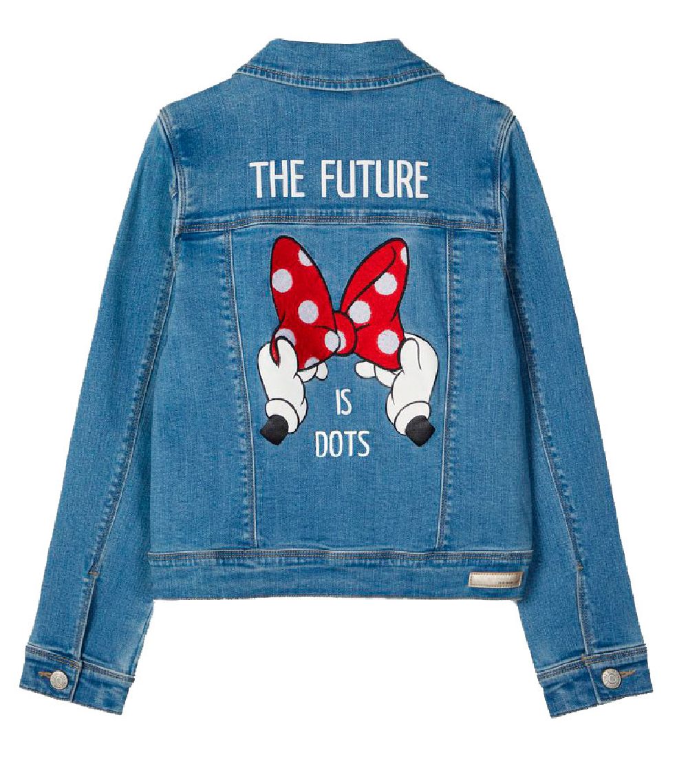 Name It x Disney Jakke - NkfMinnie - Medium Blue Denim