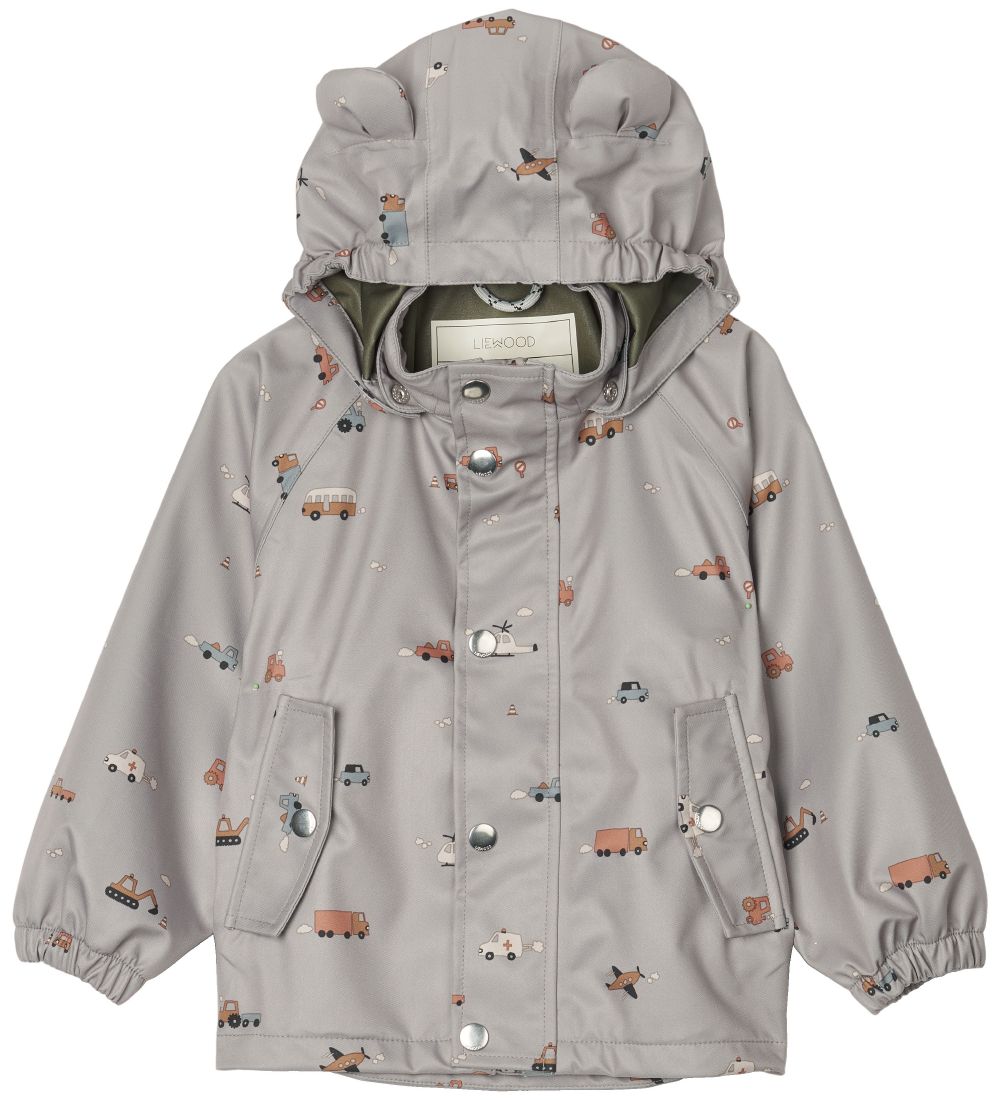 Liewood Softshell St m. Seler - Dakota - Vehicles/Dove Blue