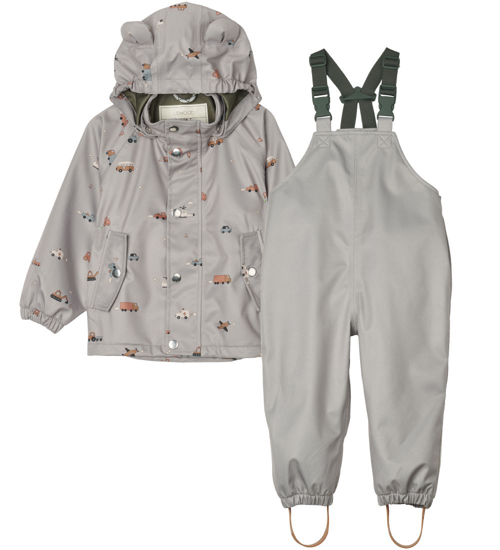 Liewood Softshell St m. Seler - Dakota - Vehicles/Dove Blue
