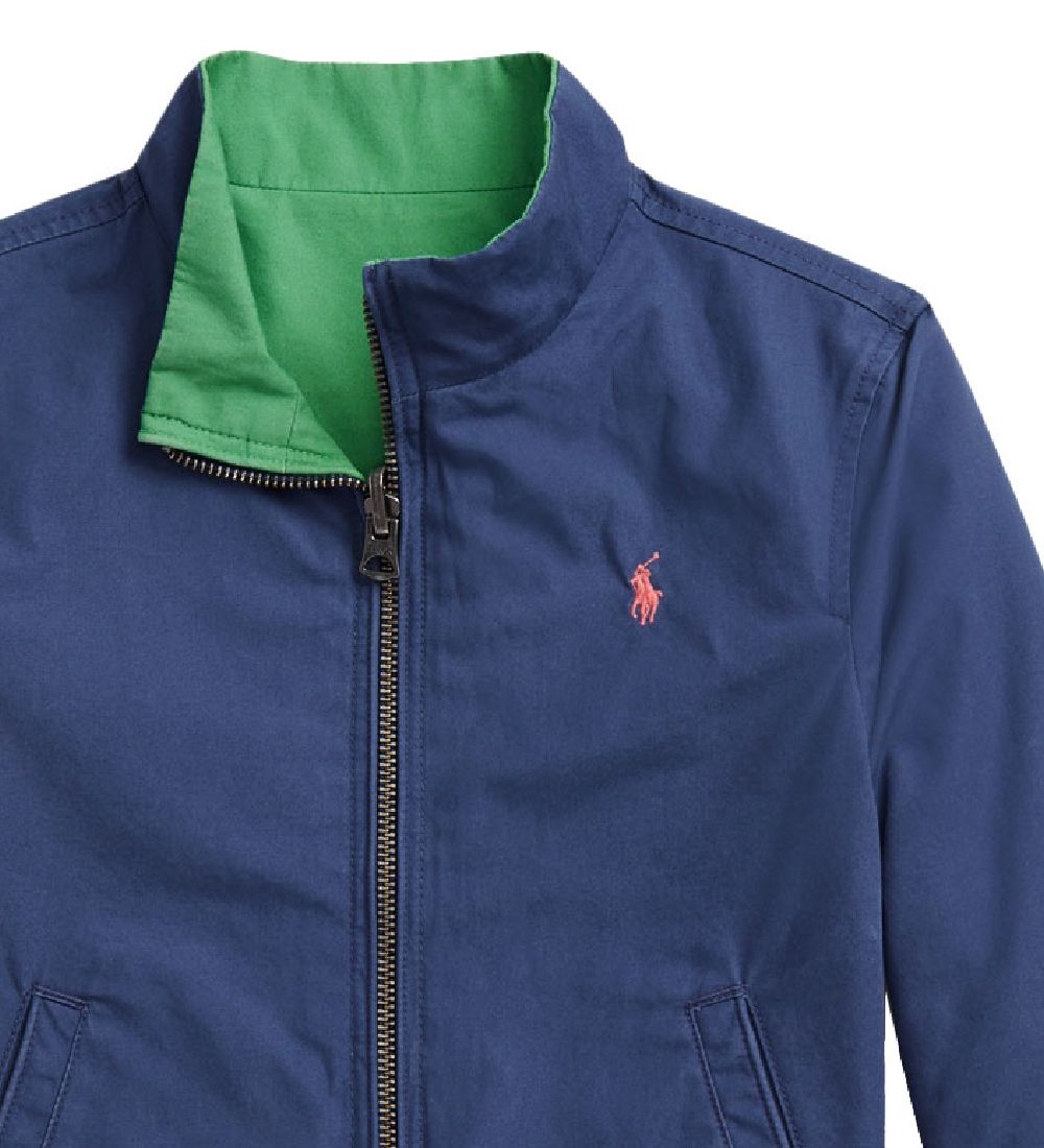 Polo Ralph Lauren Jakke - Vendbar - Classics - Grøn/Navy