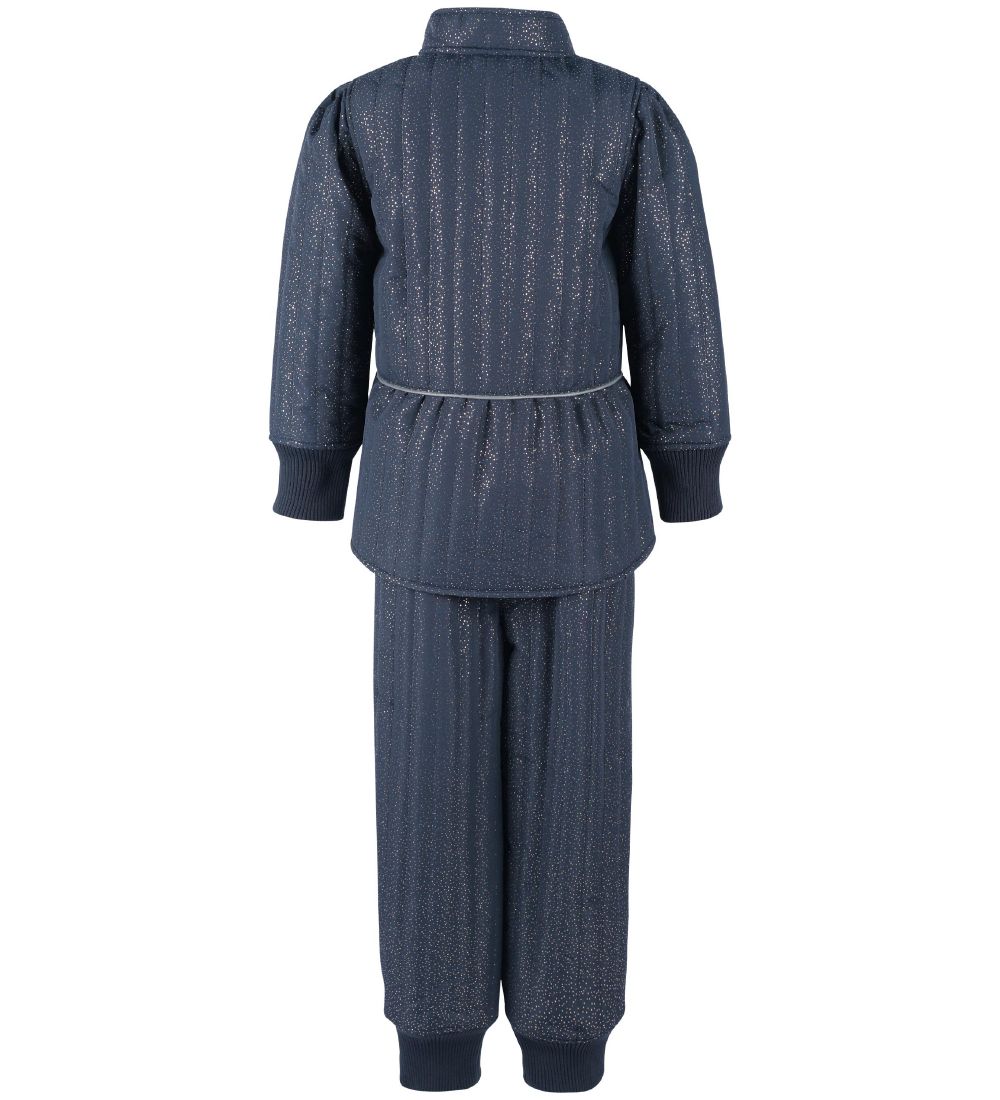 En Fant Termotøj m. Fleece - Parisian Night m. Guld
