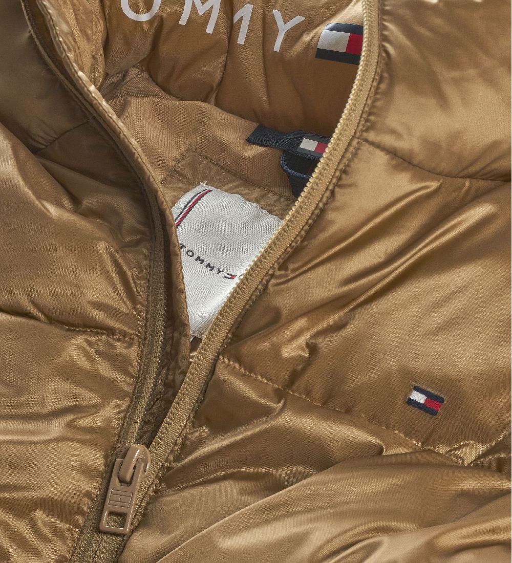 Tommy Hilfiger Dynevest - Shiny Puffer - Classic Khaki