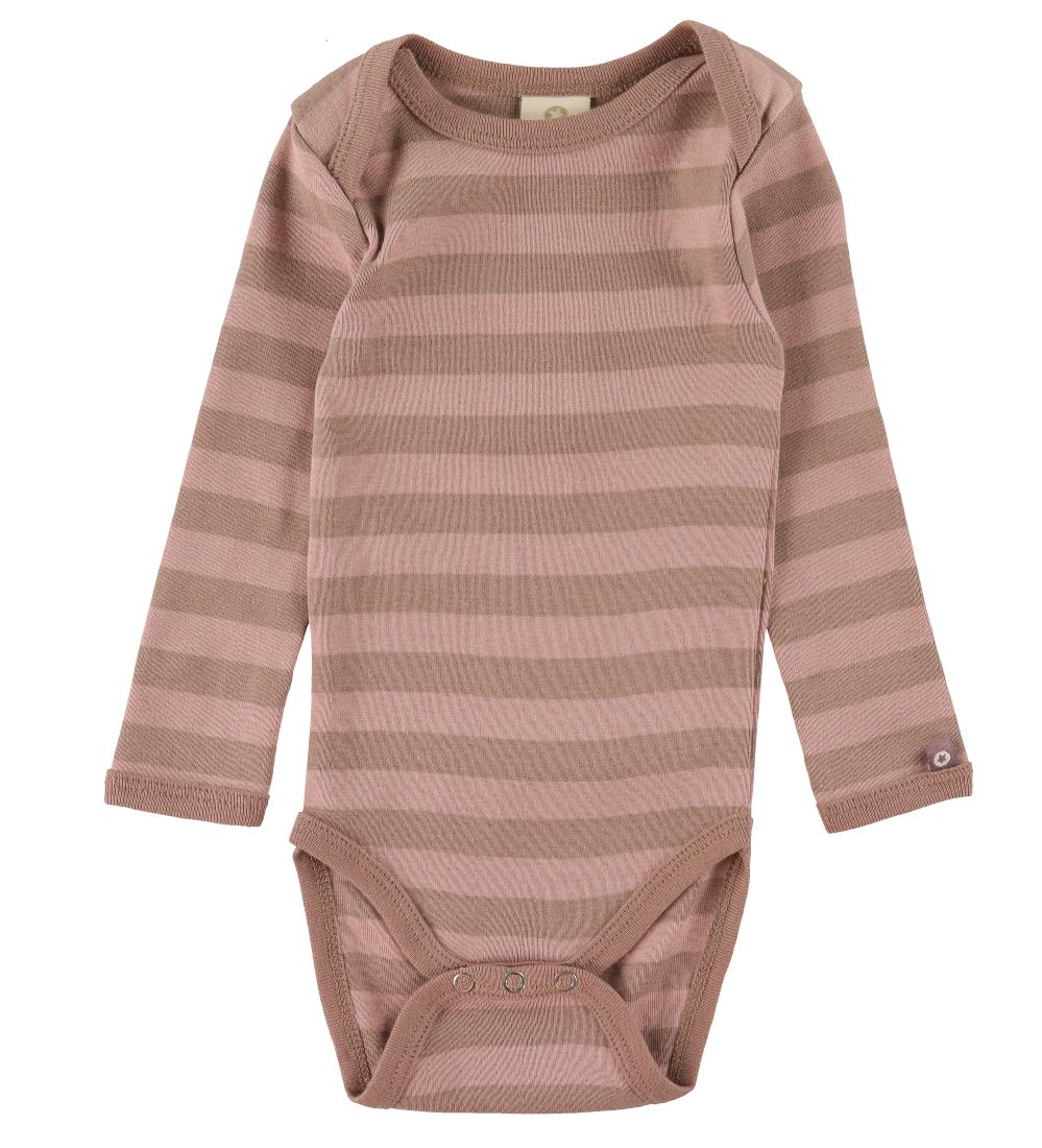 Smallstuff Body l/æ - Stribet - Powder/Rose Brown