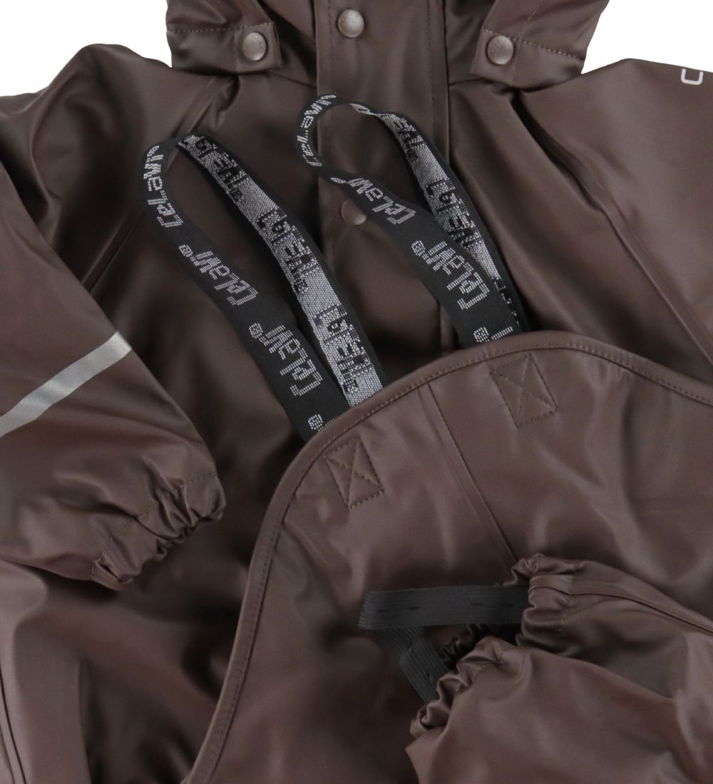 CeLaVi Regntøj m. Seler/Fleece - PU - Java