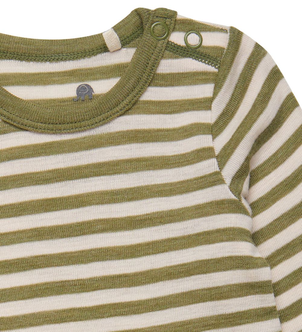 CeLaVi Body l/æ - Loden Green Melange m. Striber