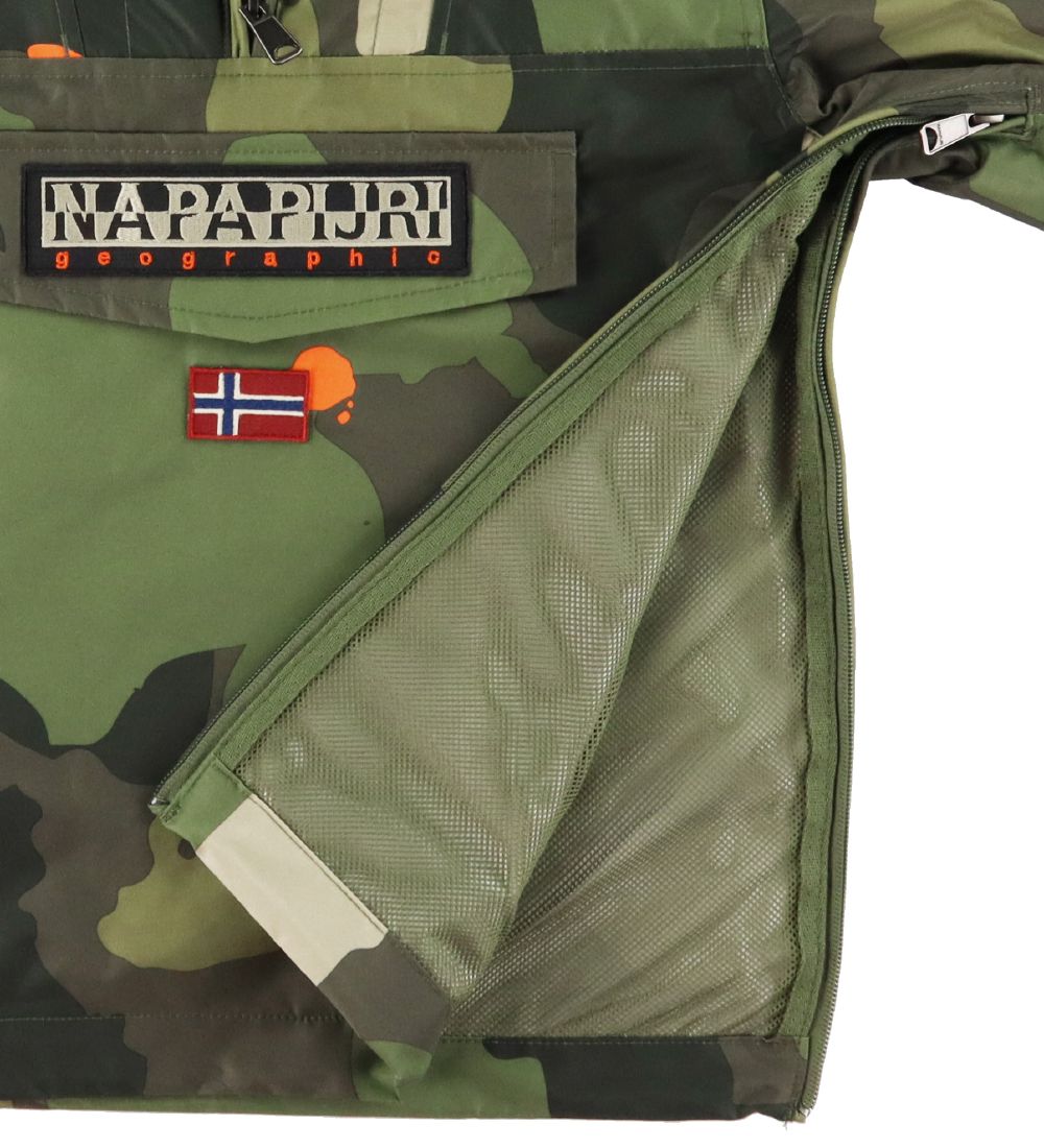 Napapijri Sommerjakke - Rainforest Anorak - Green Camo