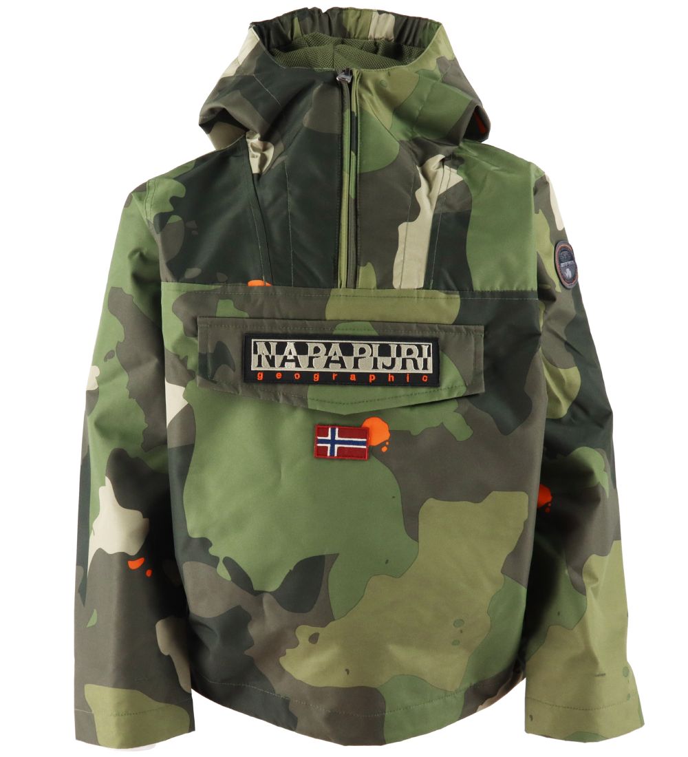 Napapijri Sommerjakke - Rainforest Anorak - Green Camo