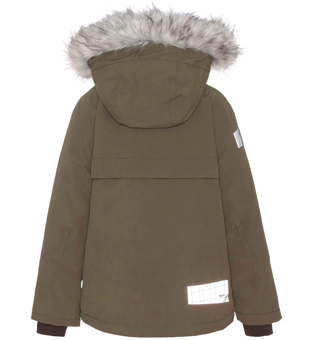 Molo Vinterjakke - Castor Fur - Forest