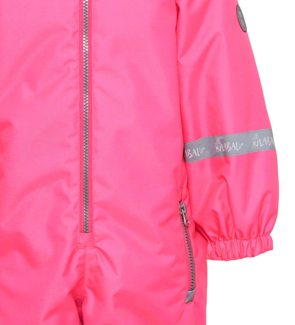 Hulabalu Flyverdragt - Happy Snowsuit - Pink Glo