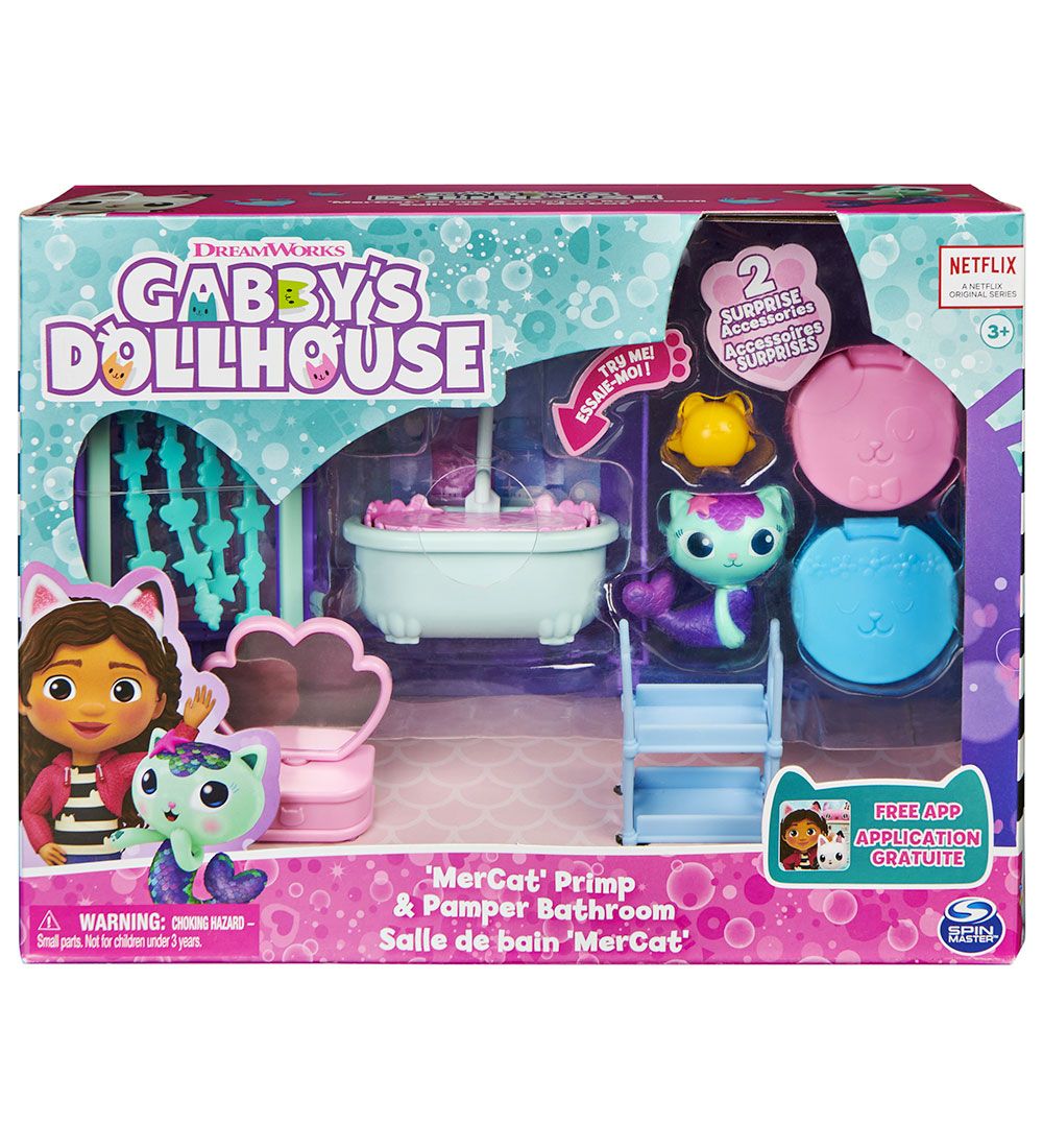 Gabby's Dollhouse St - 8 Dele - MerCat's Bathroom