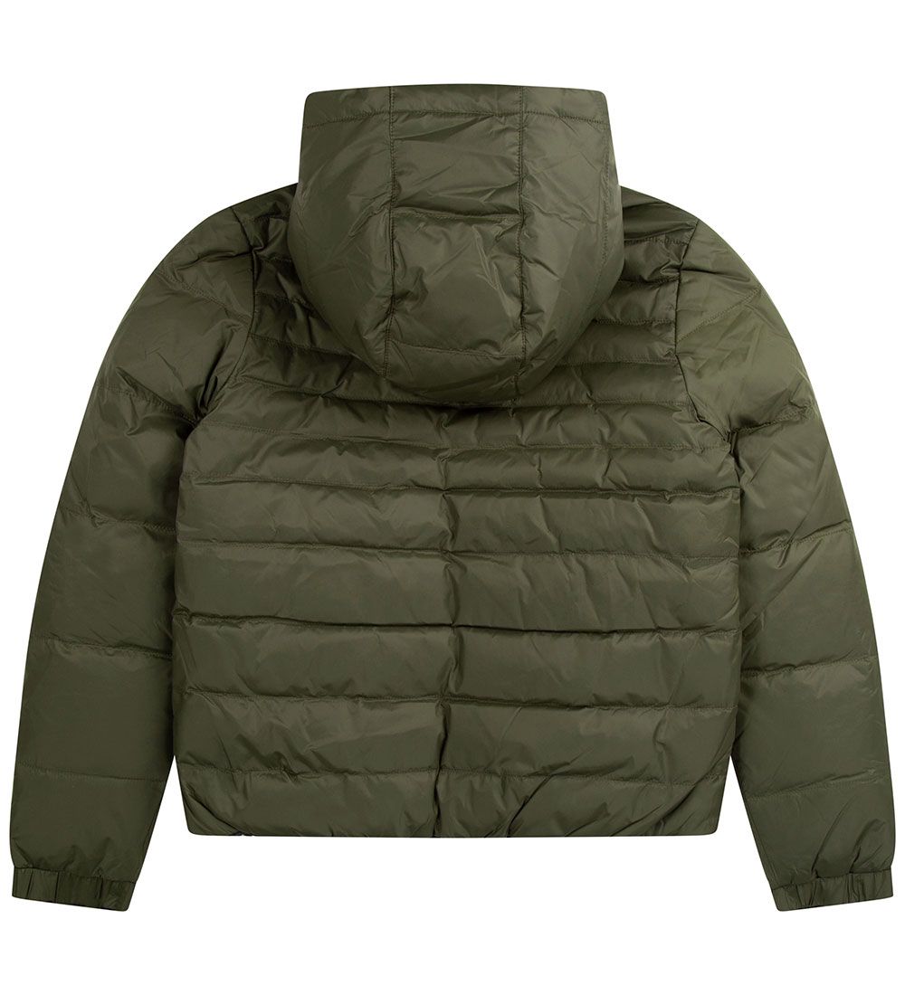 BOSS Dunjakke - Vendbar - Essentiel - Forest Green/Sort