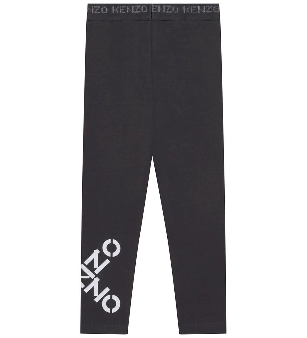 Kenzo Leggings - Sport - Koksgrå m. Hvid