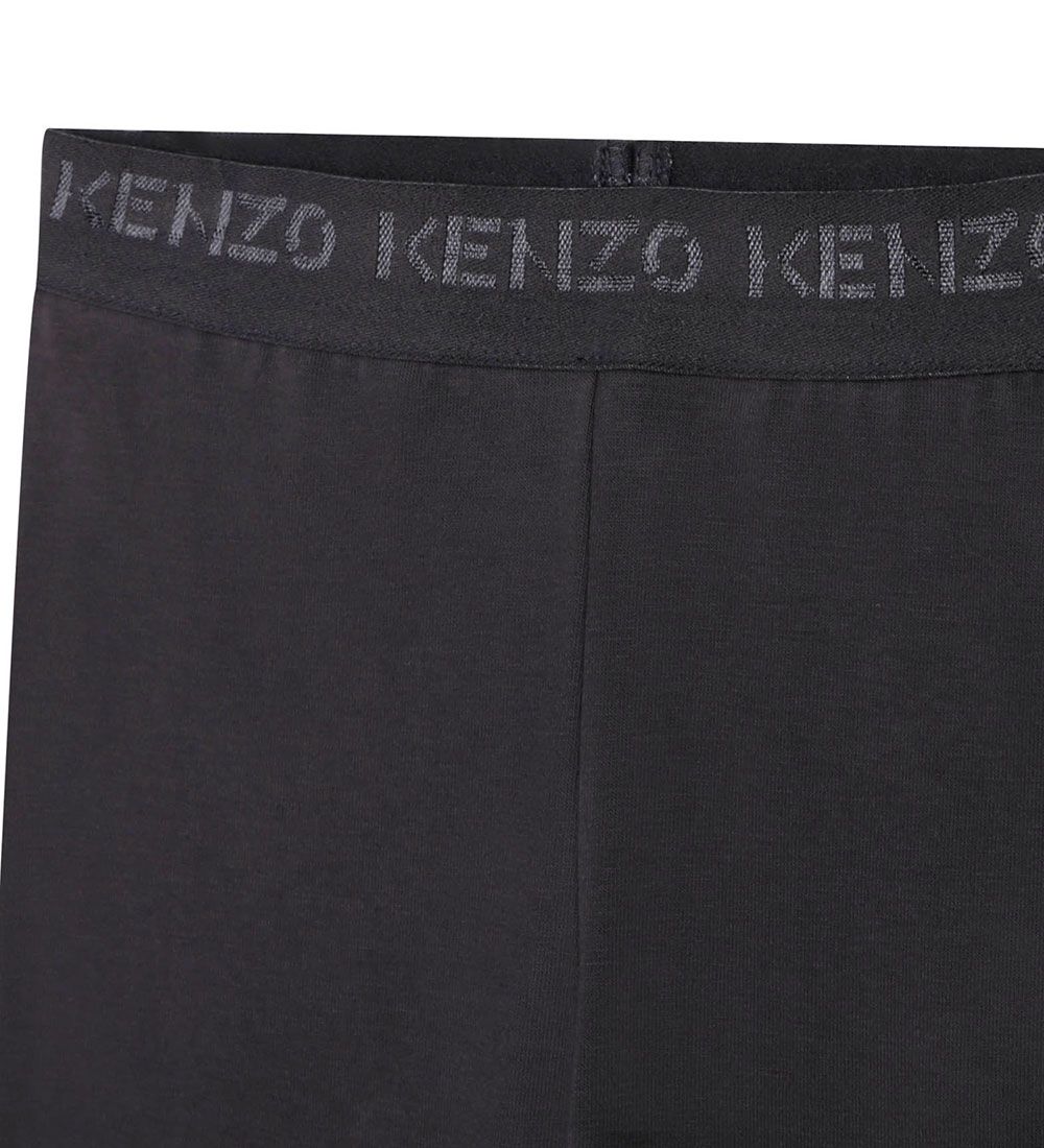Kenzo Leggings - Sport - Koksgrå m. Hvid