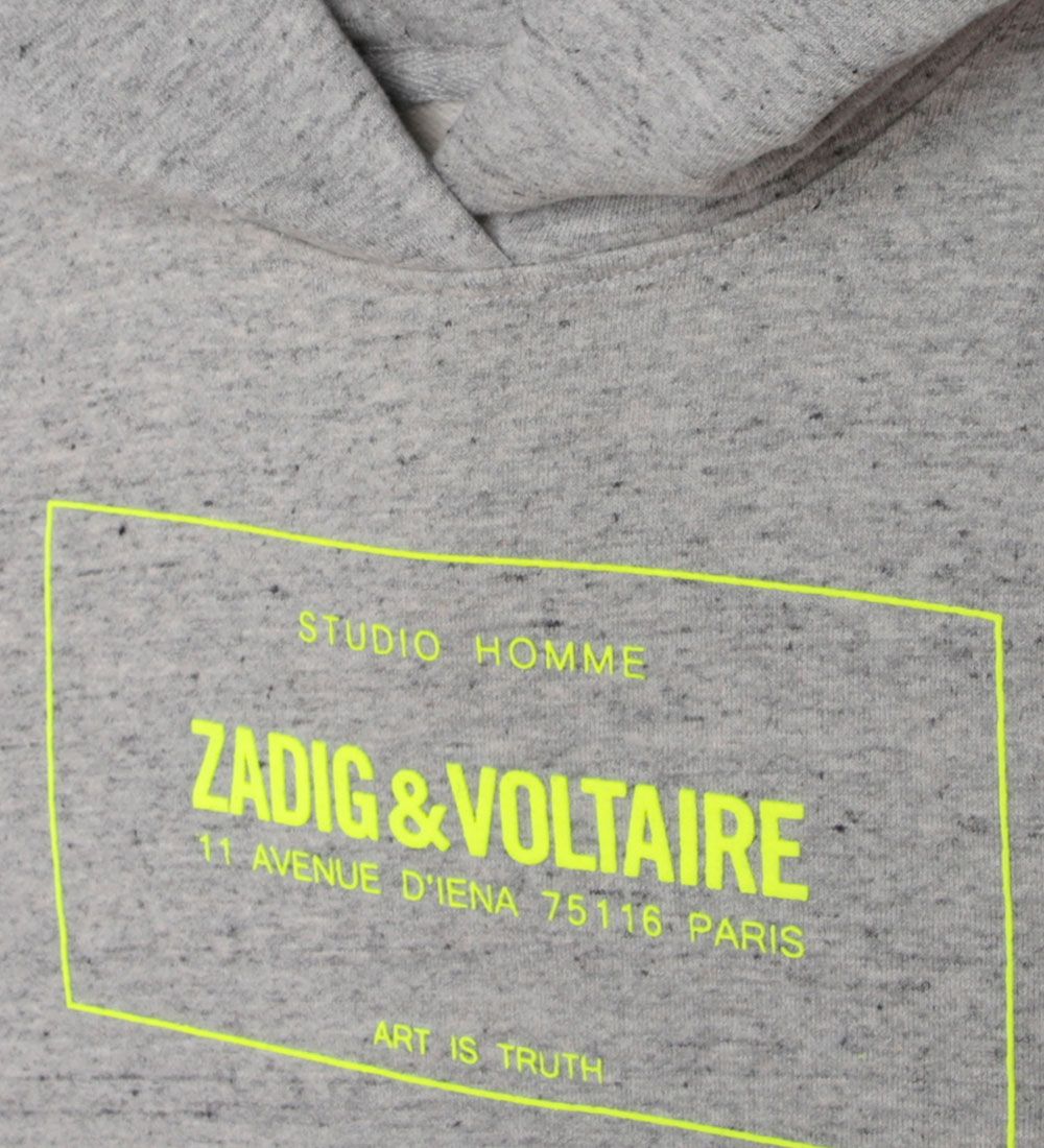 Zadig & Voltaire Httetrje - Green Art - Grmerlet m. Neongul