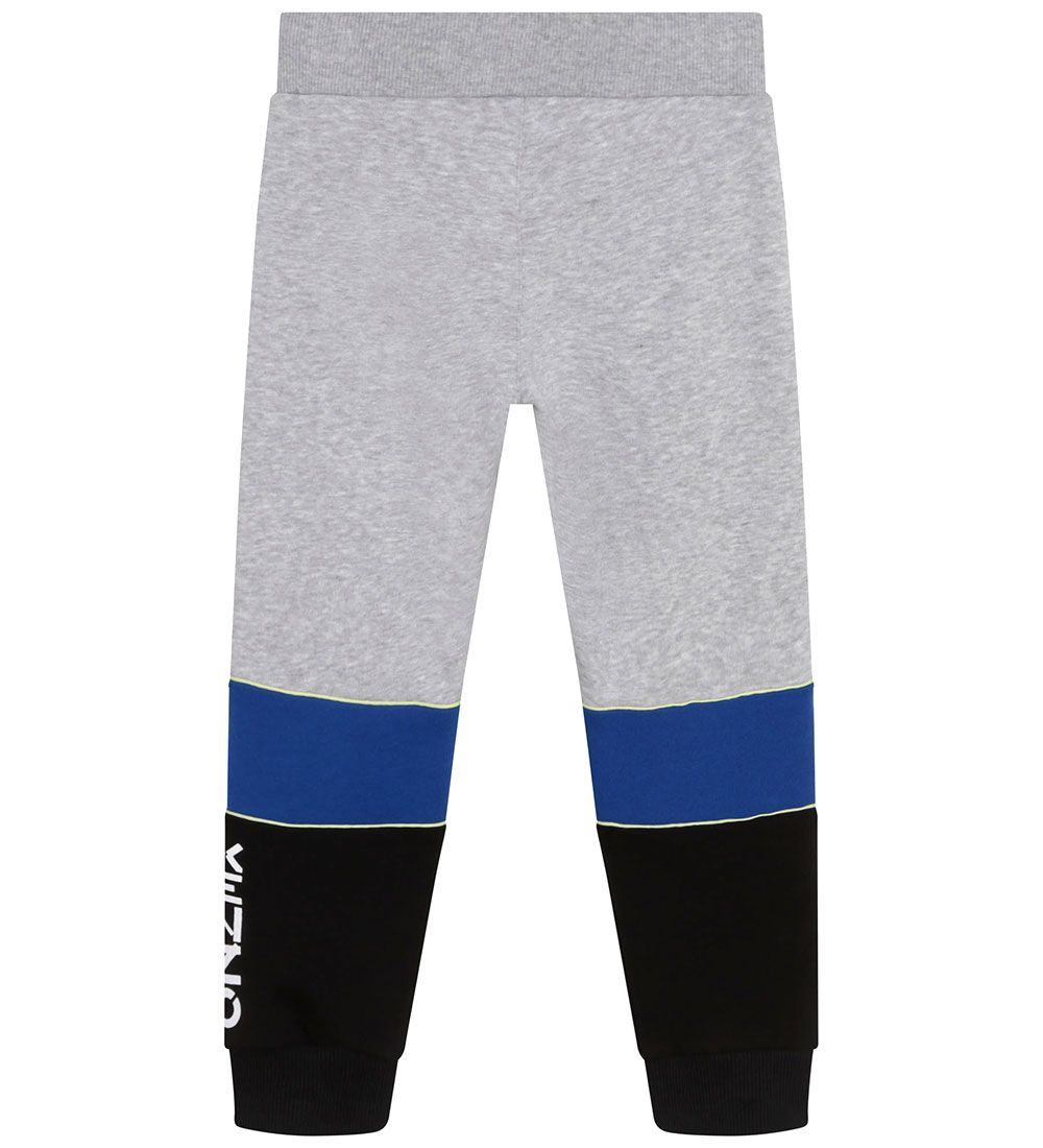 Kenzo Sweatpants - Exclusive Edition - Gråmeleret m. Sort/Blå