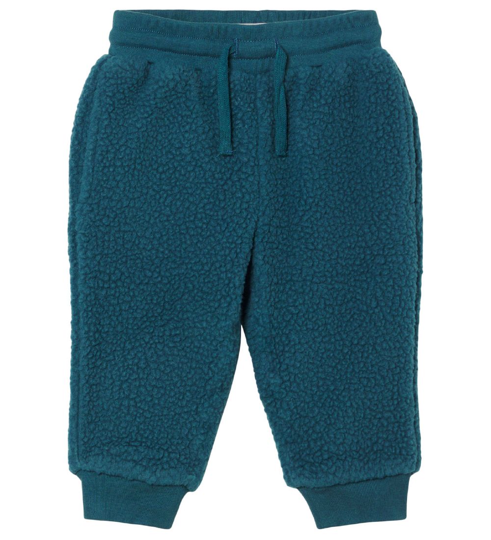 Stella McCartney Kids Fleecebukser - Petroleumsblå m. Ræv