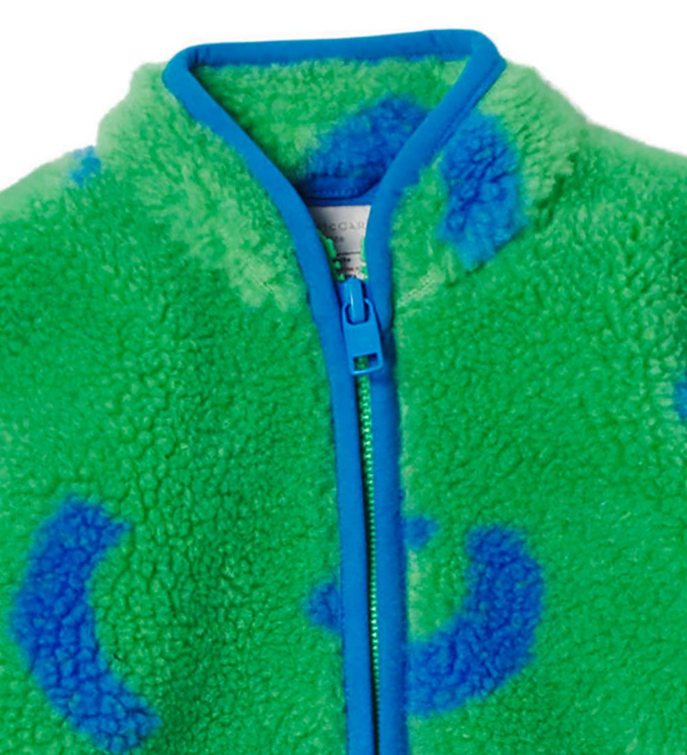 Stella McCartney Kids Fleecejakke - Blå/Grøn m. Smiley
