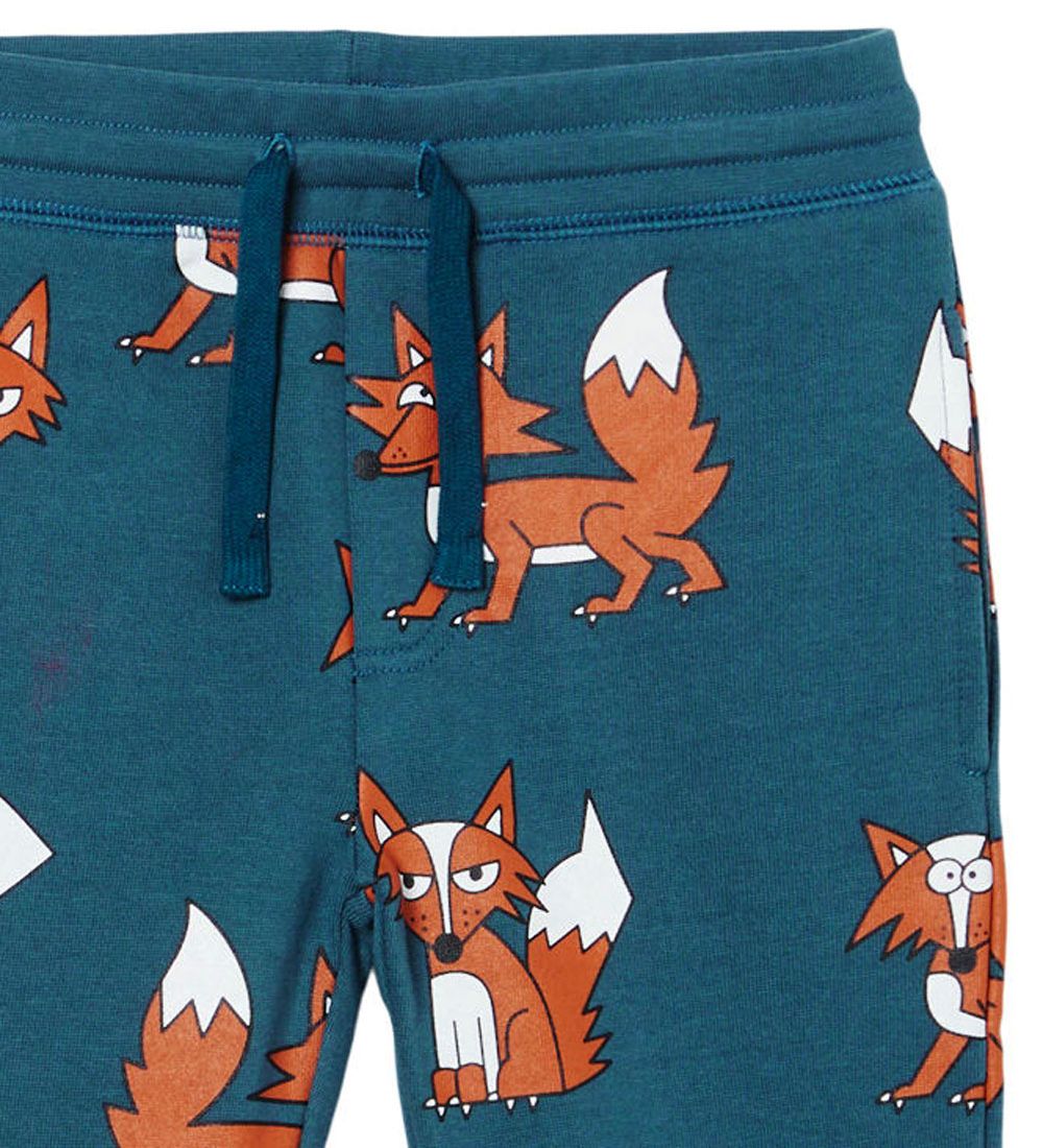 Stella McCartney Kids Sweatpants - Petroleumsblå m. Ræve
