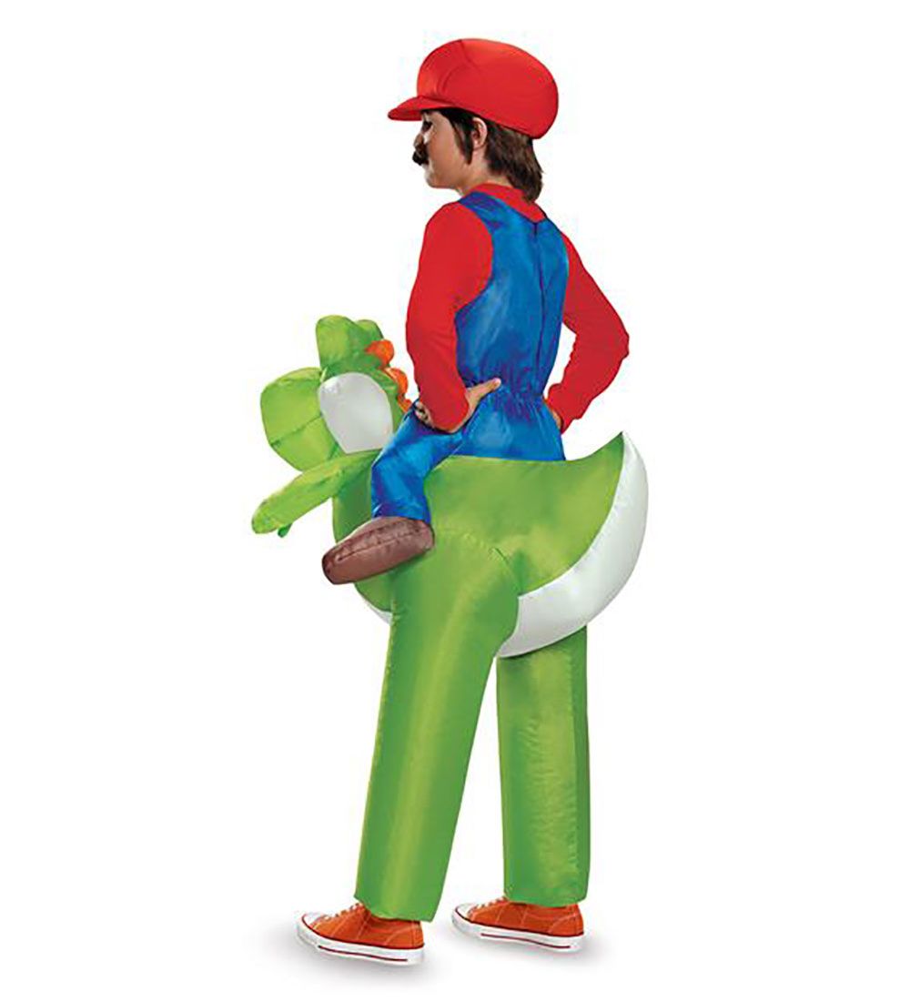 Disguise Udkldning - Mario Og Yoshi - Oppusteligt Kostume
