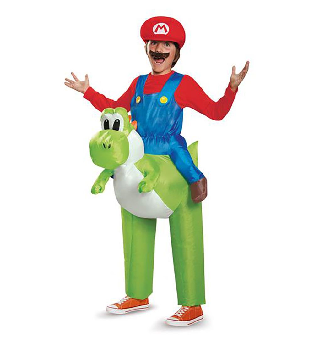 Disguise Udkldning - Mario Og Yoshi - Oppusteligt Kostume