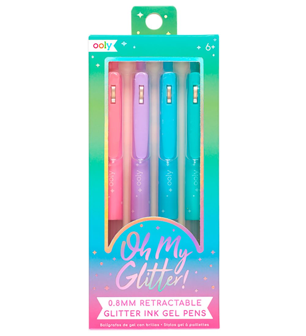 Ooly Kuglepen - Gel - Oh My Glitter! - 4 Stk - Pastel Mix