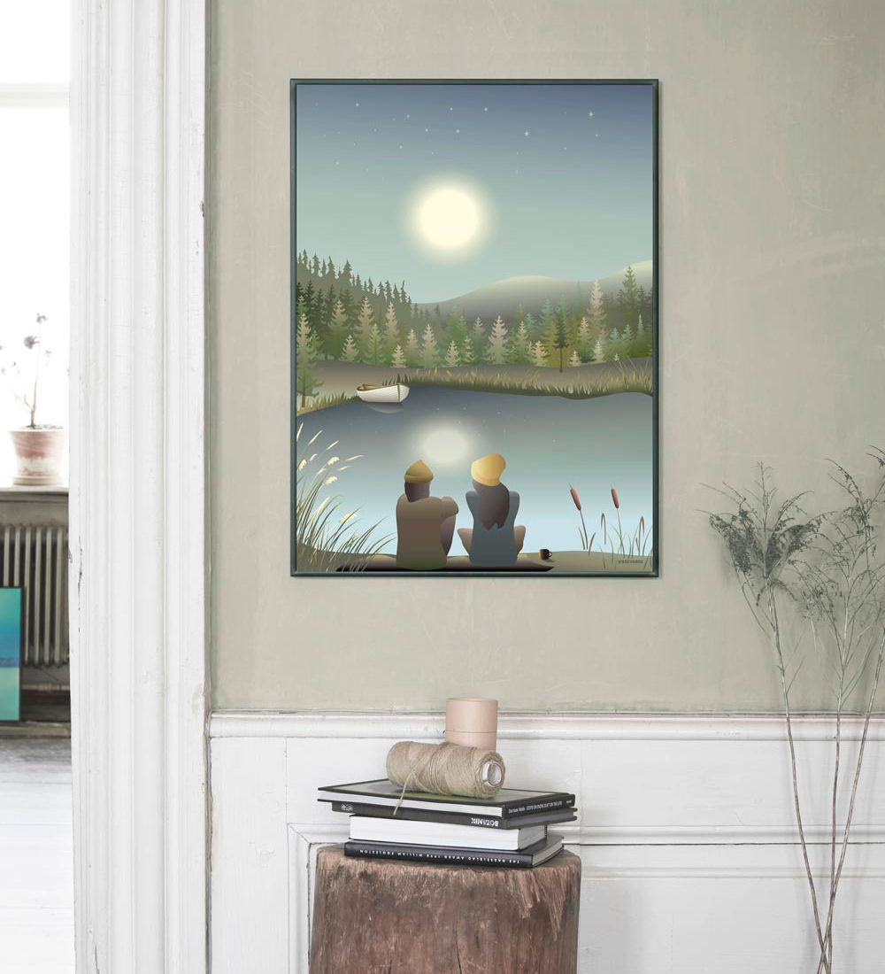 Vissevasse Plakat - 30x40 - Moonlight With You