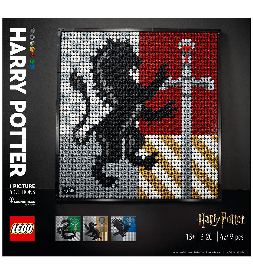 LEGO Art - Harry Potter Hogwarts-vbenskjolde 31201 - 4249 Dele