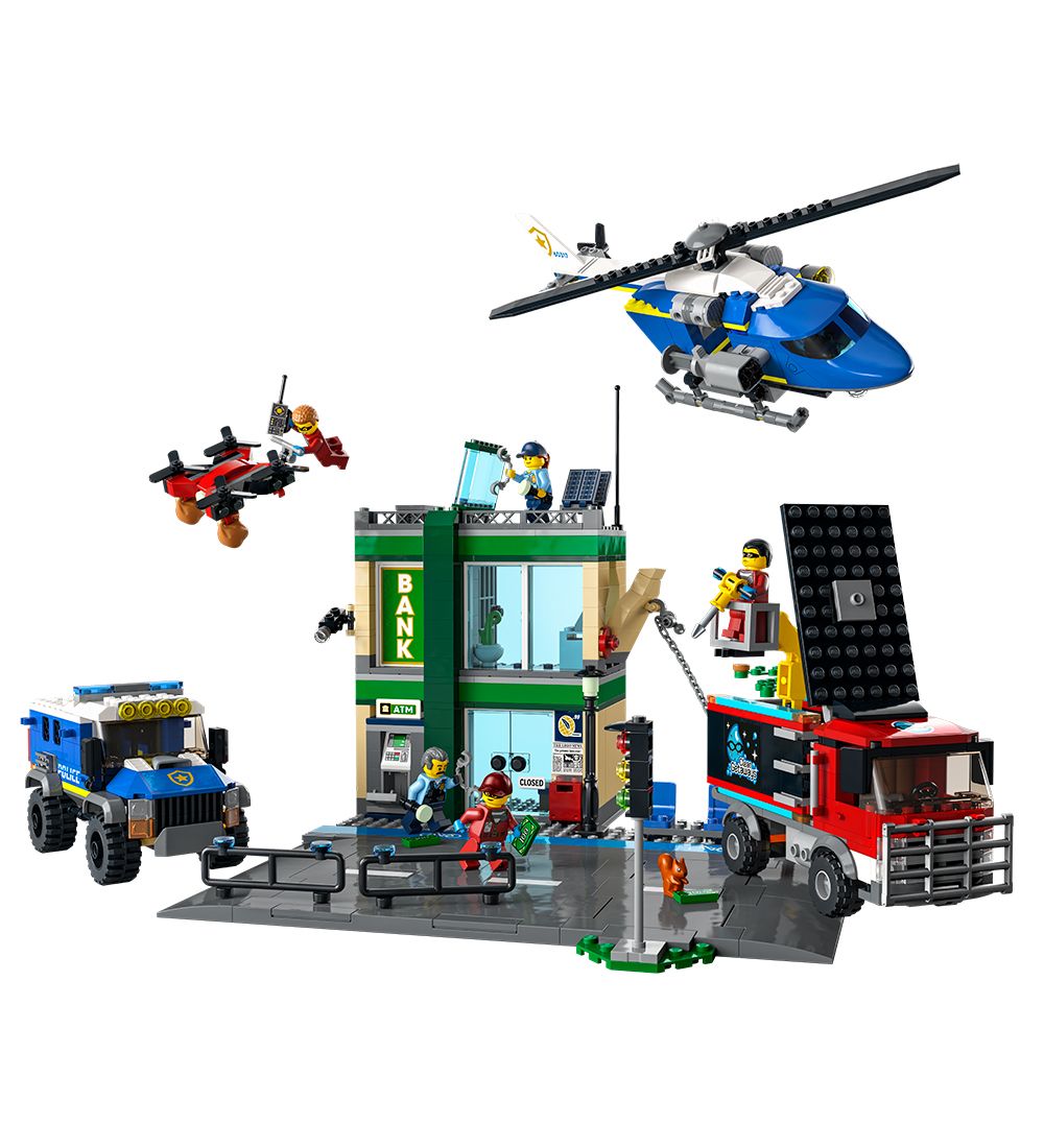 LEGO City - Politijagt Ved Banken 60317 - 915 Dele