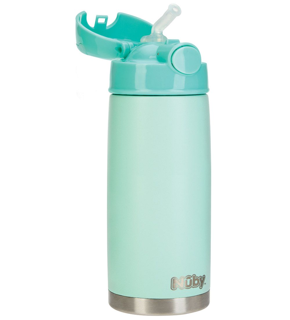 Nuby Termoflaske m. Sugerør - 420ml - Grøn