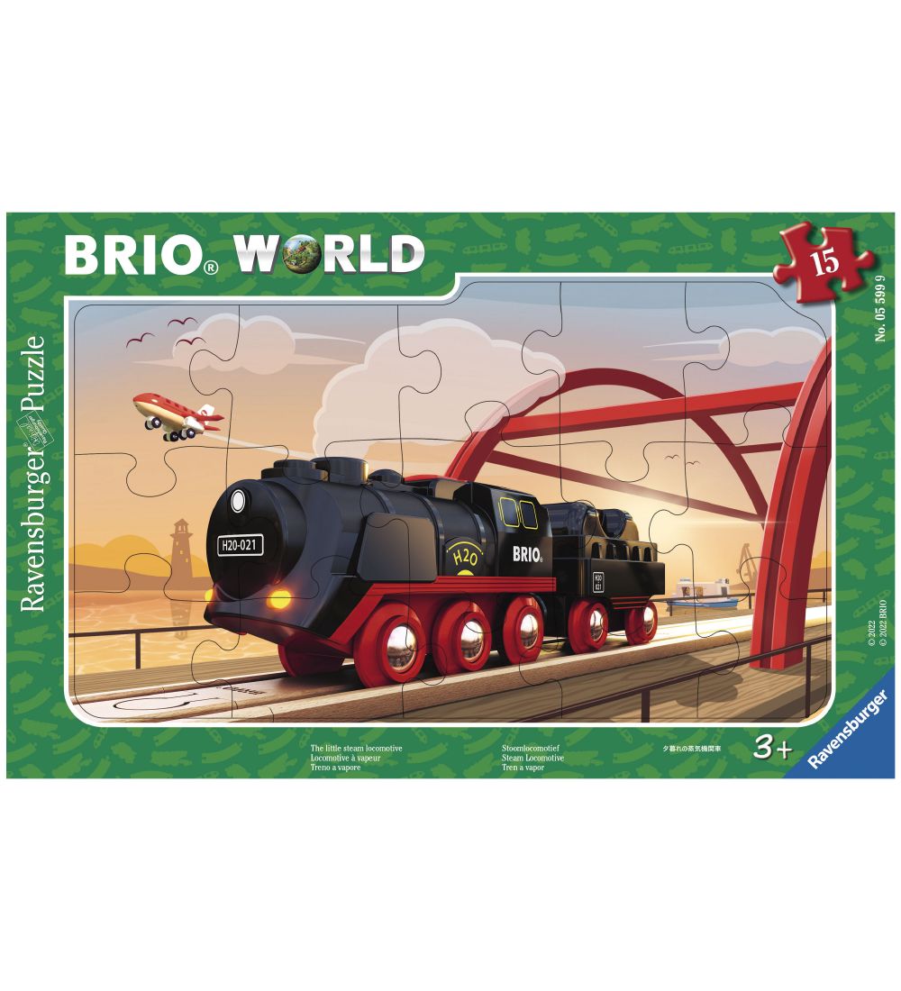 Ravensburger Puslespil - 15 Brikker - BRIO Steam Engine