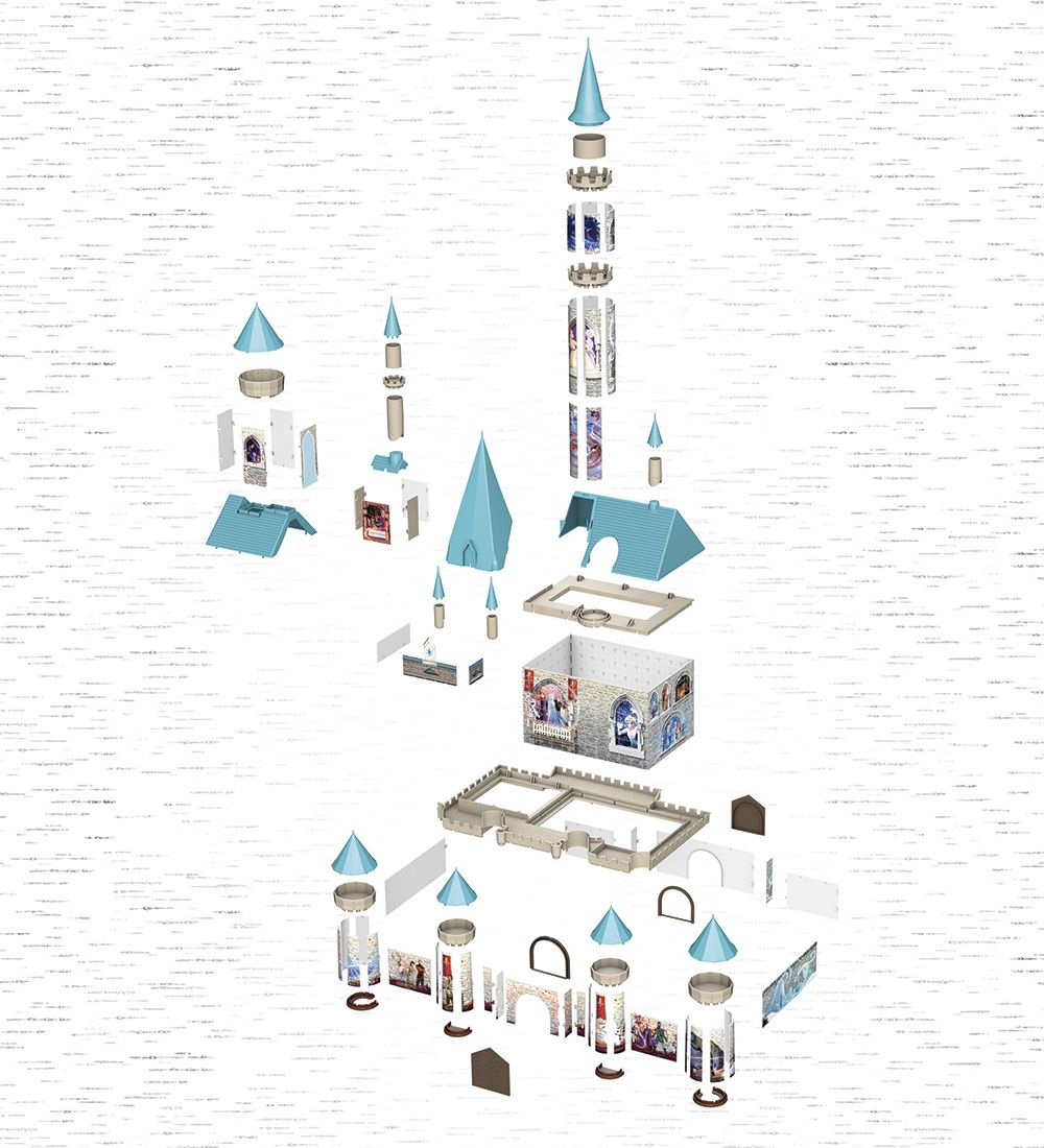 Ravensburger 3D Puslespil - 216 Brikker - Frost Slot