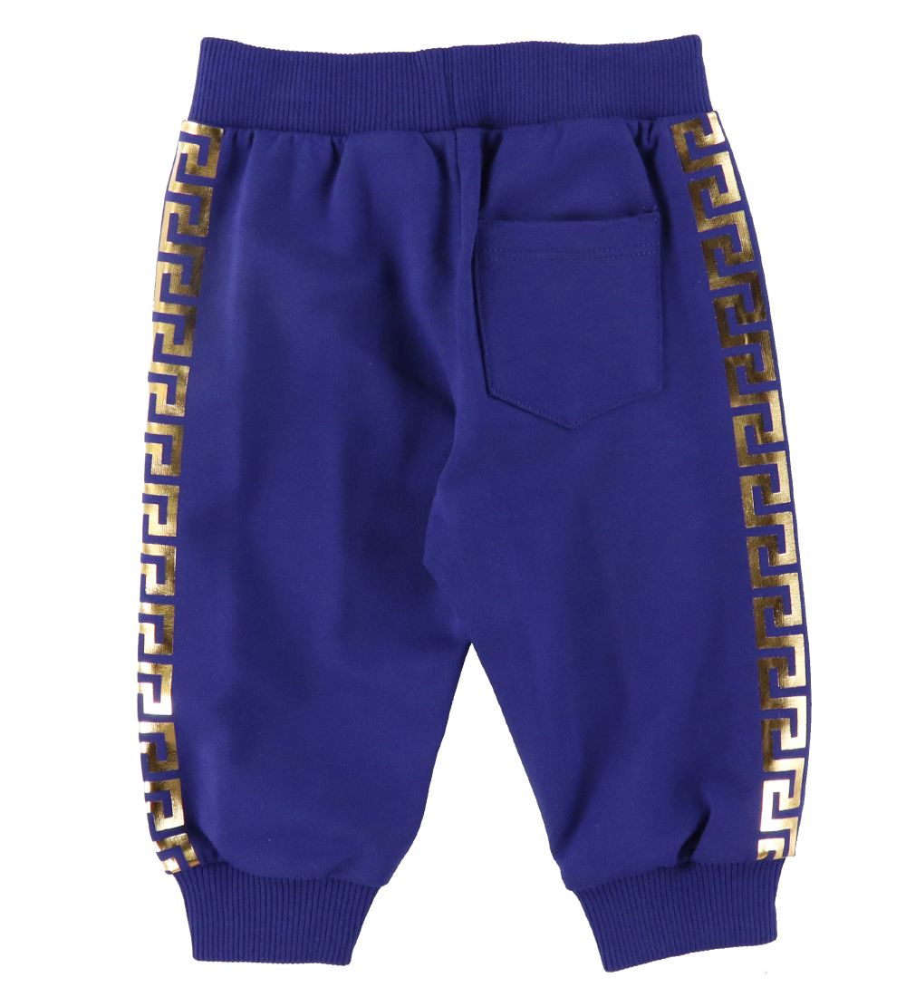 Versace Sweatsæt - Blå m. Guldprint