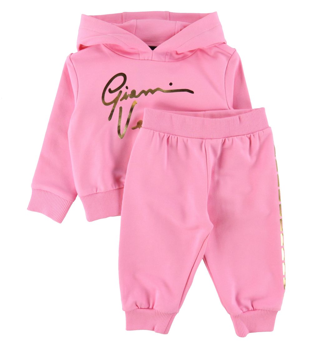 Versace Sweatsæt - Pink m. Guldprint