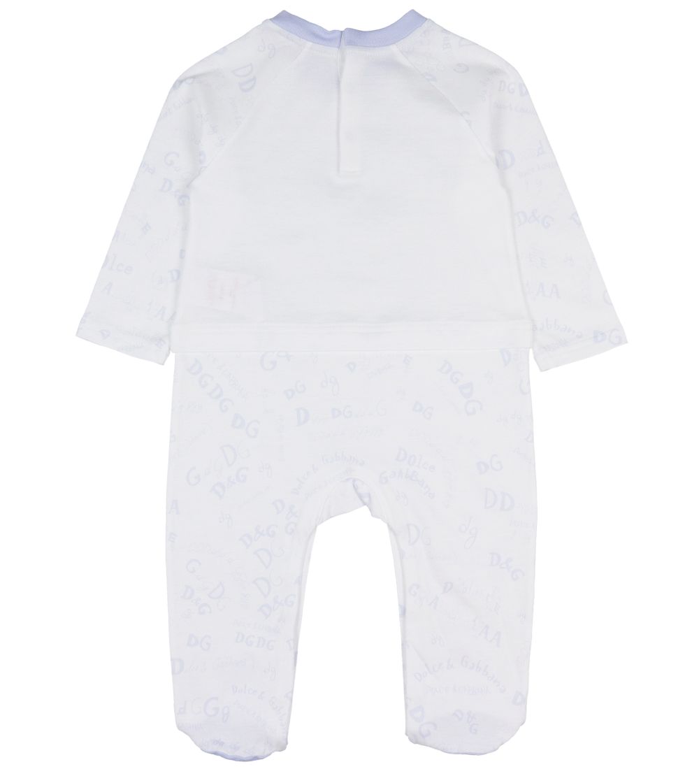 Dolce & Gabbana Gaveæske - Heldragt/Savlesmæk/Hue - Hvid/Lyseblå
