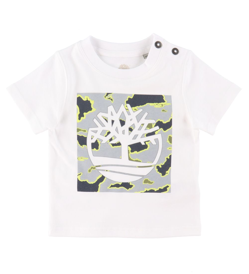 Timberland T-shirt - Ecosystem - Hvid/Camouflage