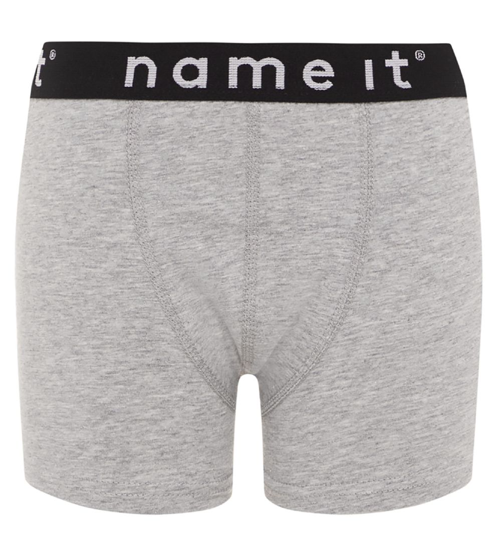 Name It Boxershorts - Noos - NkmBoxer - 2-pak - Grey Melange