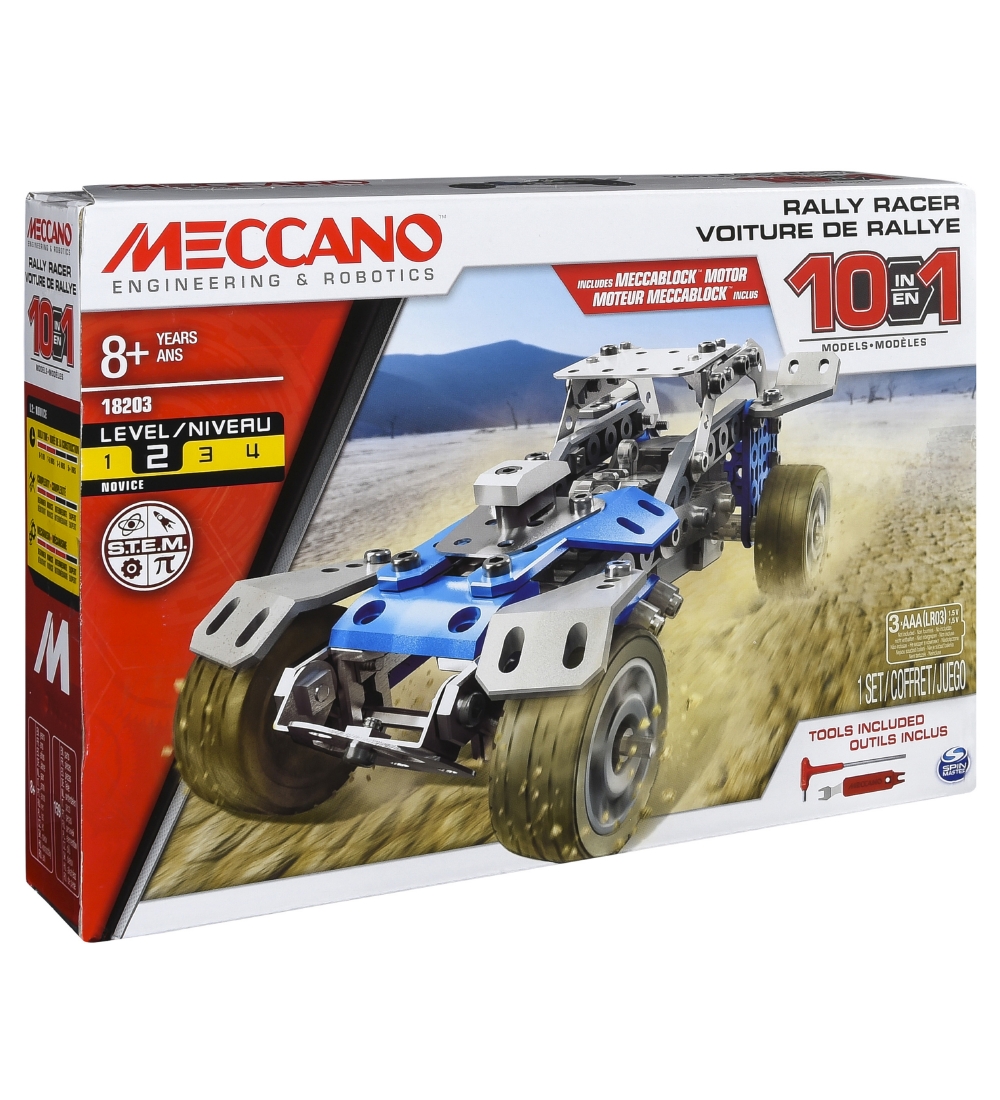 Meccano Byggesæt - 10 i 1 - Rally Racer