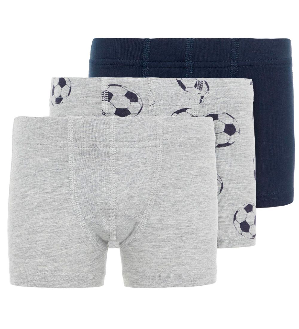 Name It Boxershorts - Noos - NkmTights - 3-pak - Grey Melange