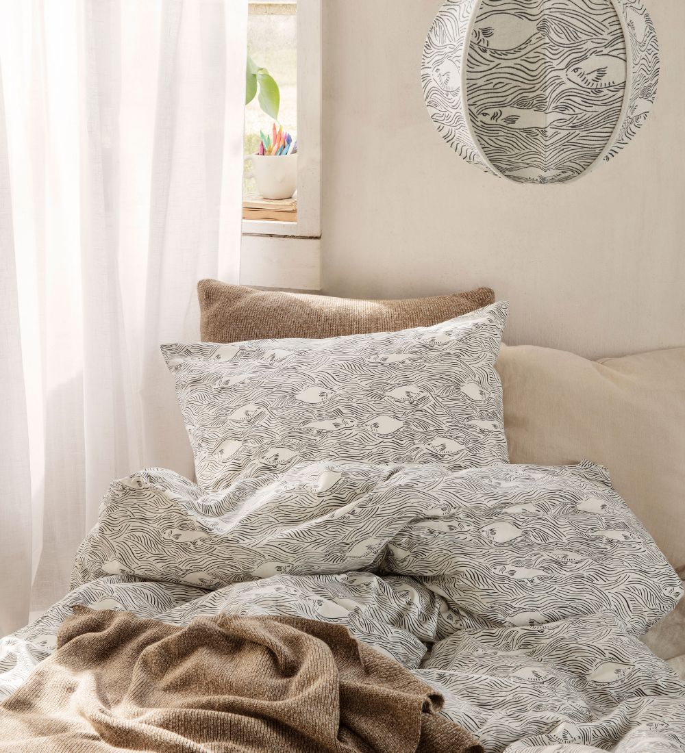 ferm Living Sengetøj - Baby - Stream - Off-white