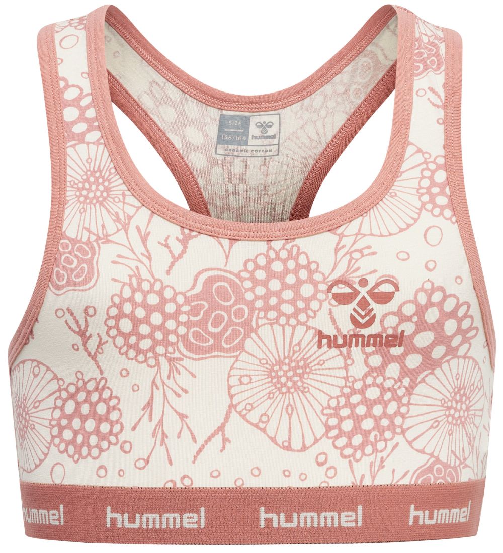 Hummel Top - hmlCarolina - 2-pak - Rosa/Råhvid