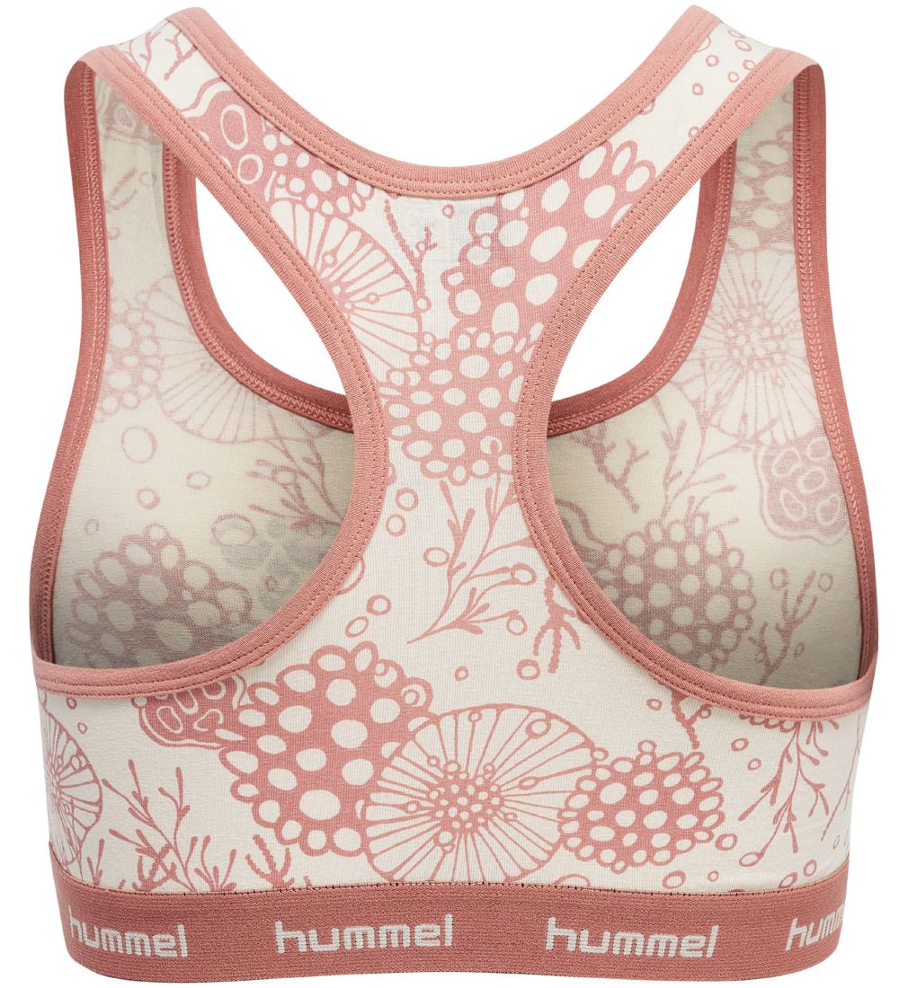 Hummel Top - hmlCarolina - 2-pak - Rosa/Råhvid