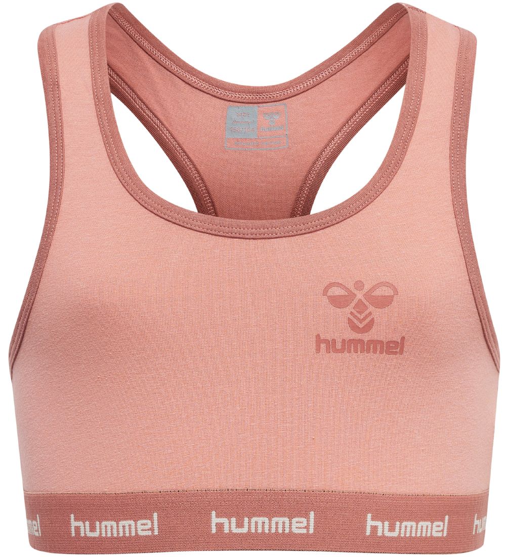 Hummel Top - hmlCarolina - 2-pak - Rosa/Råhvid