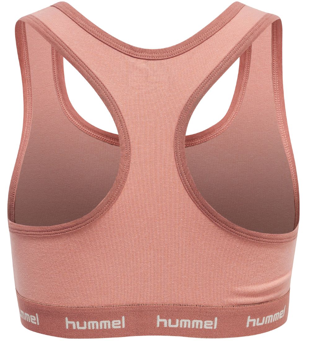 Hummel Top - hmlCarolina - 2-pak - Rosa/Råhvid