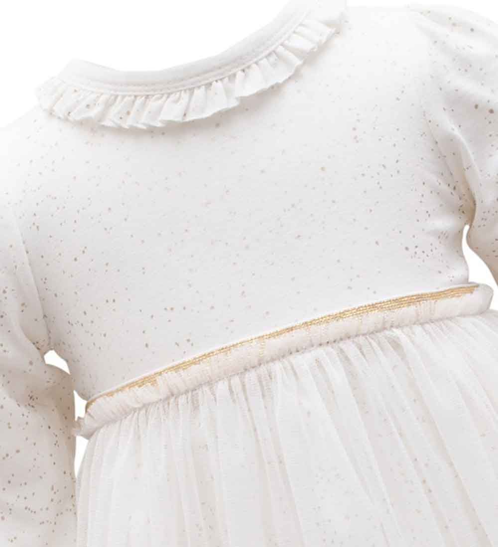 Little Wonders Kjolebody l/æ - Adele - Off White Glitter