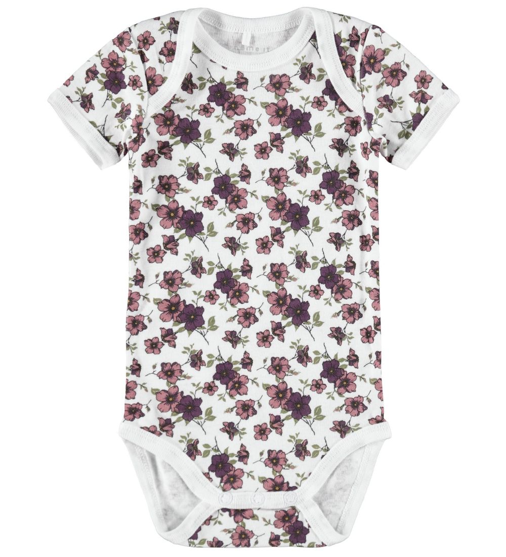 Name It Bodyer k/æ - Noos - NbfBody - 3-pak - Prune Purple/Hvid